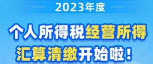 圖說| 2023年度個(gè)人所得稅經(jīng)營所得匯算清繳開始啦！