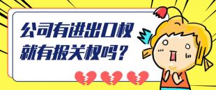 公司有進(jìn)出口權(quán)就有報(bào)關(guān)權(quán)嗎？